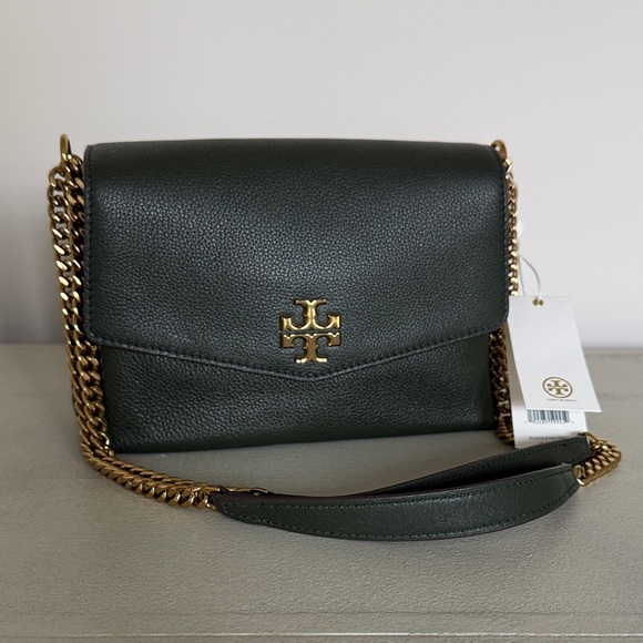 Tory Burch Kira Pebbled Small in Poblano (green) - Picture 1 of 6
